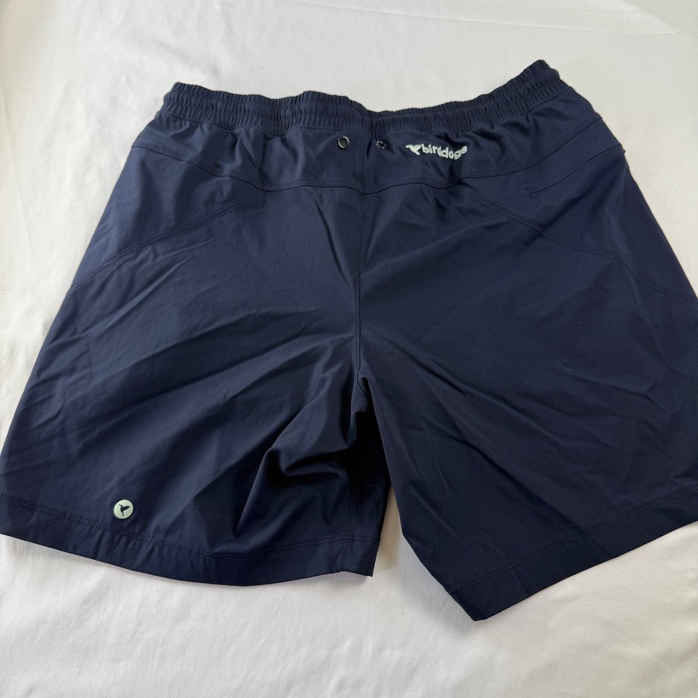 Birddogs Mens Large Navy Blue Lined Athletic Swim Trunks Drawstring Pockets - Picture 6 of 9